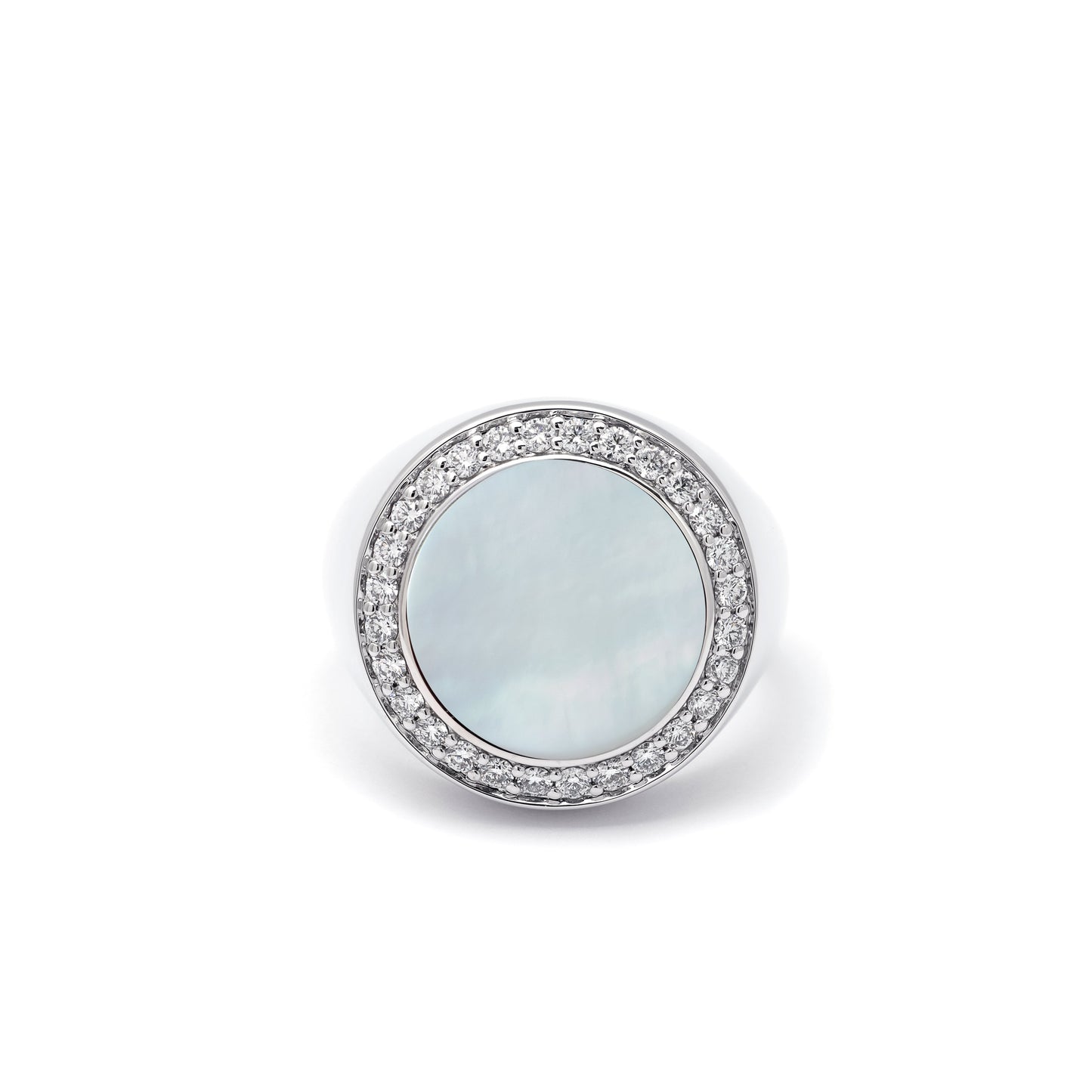ZALX RING — MOTHER OF PEARL HALO