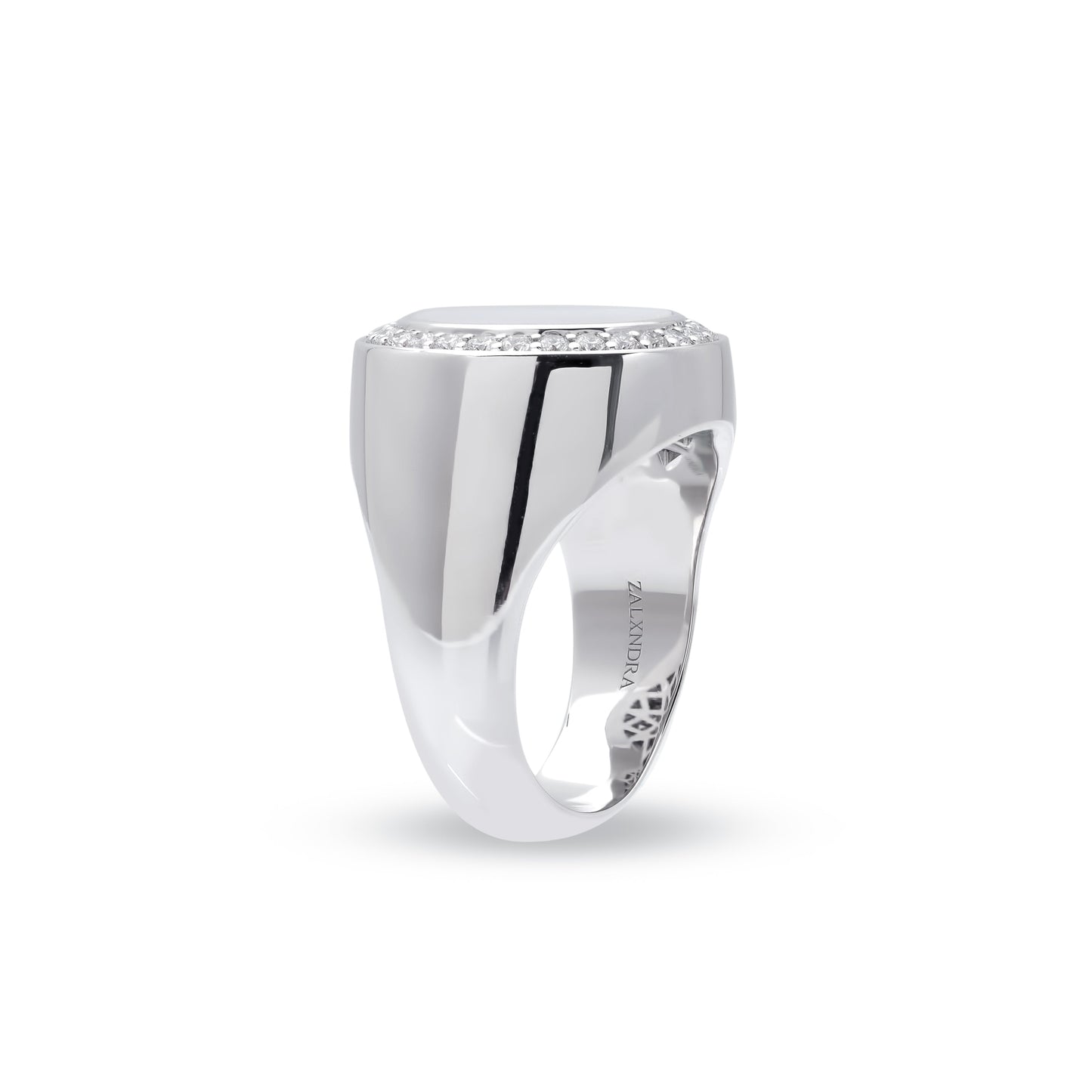 ZALX RING — MOTHER OF PEARL HALO