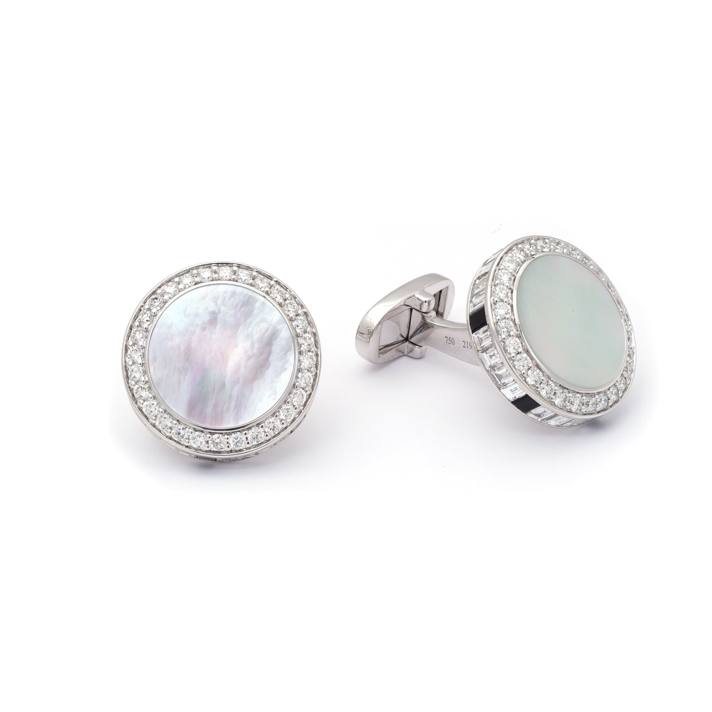 ZALX CUFFLINKS — MOTHER OF PEARL SCEPTER