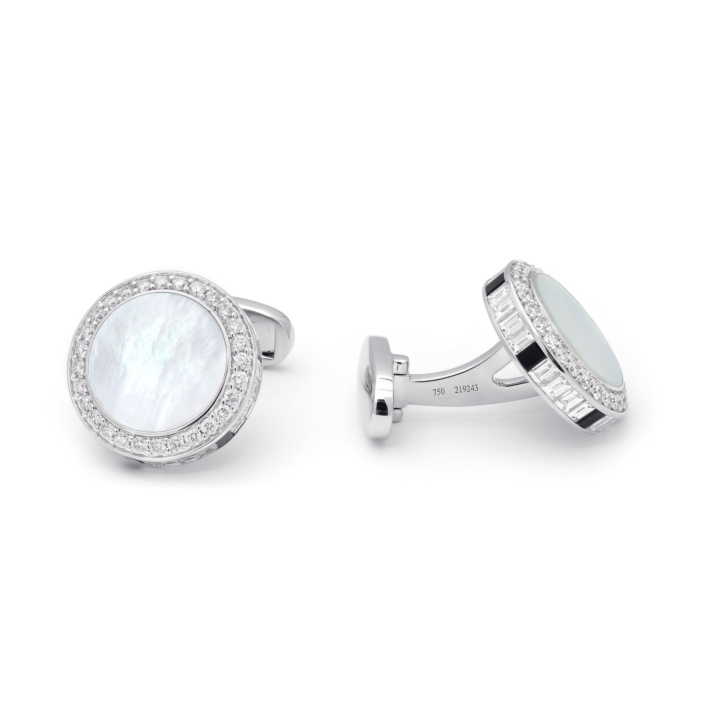 ZALX CUFFLINKS — MOTHER OF PEARL SCEPTER