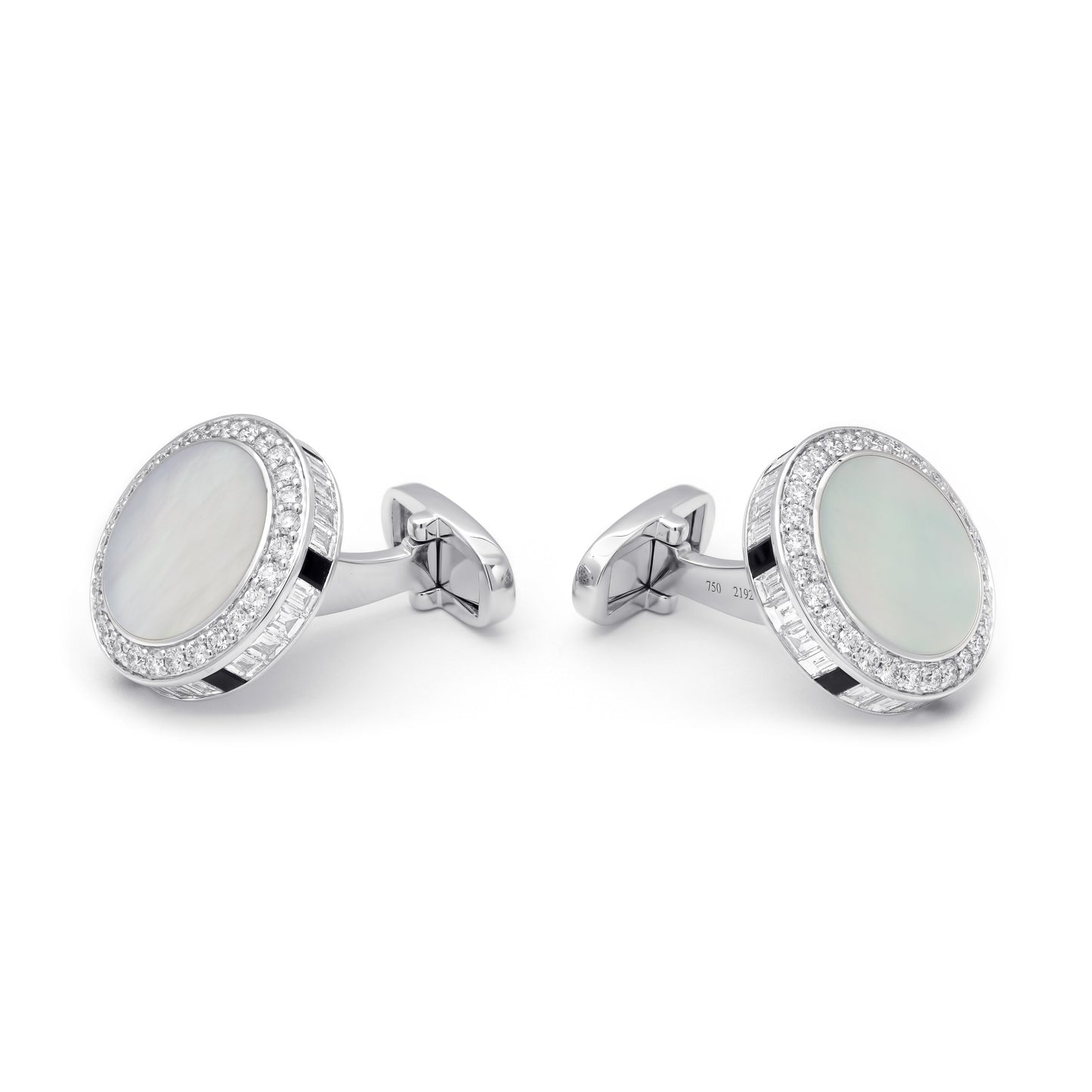 ZALX CUFFLINKS — MOTHER OF PEARL SCEPTER