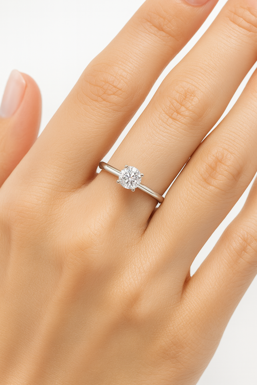 Solitaire Round Brilliant Engagement Ring
