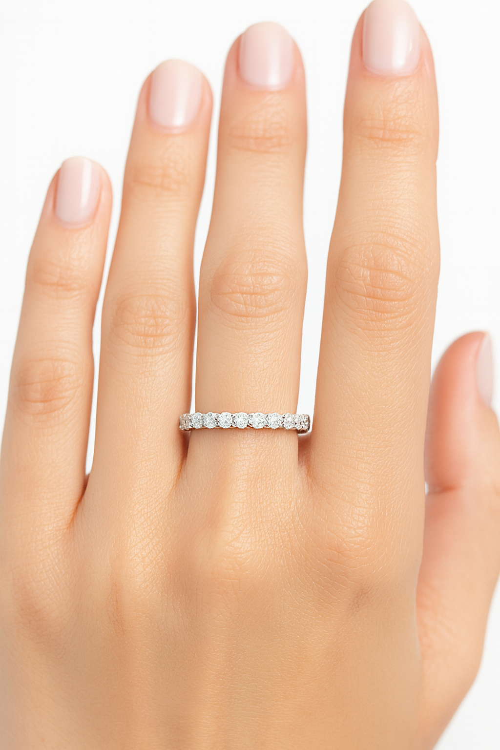 Full Eternity Diamond Wedding Band by ZALXNDRA