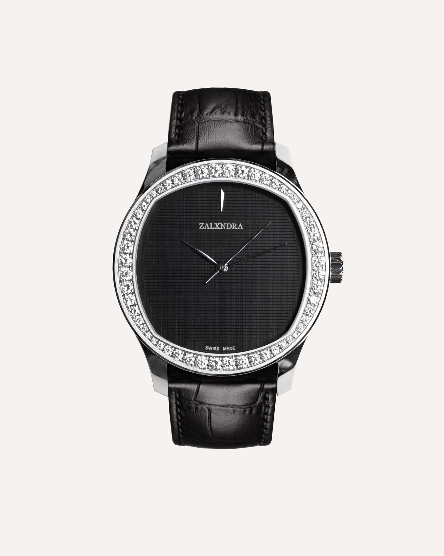 ZALXIII SELF-WINDING STAINLESS STEEL DIAMOND BEZEL