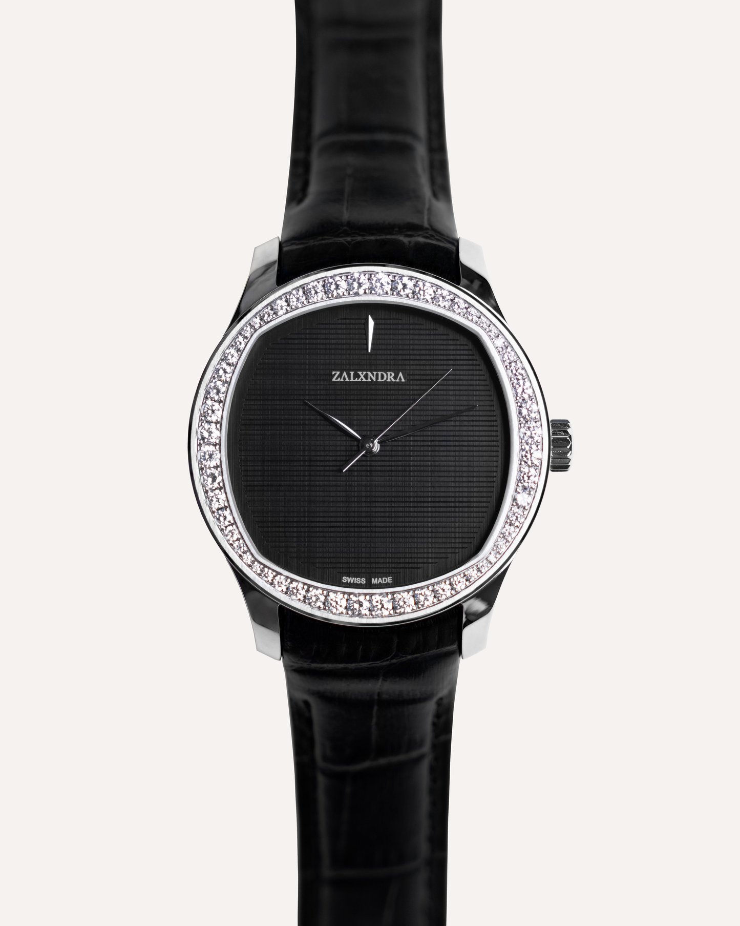 ZALXIII SELF-WINDING STAINLESS STEEL DIAMOND BEZEL