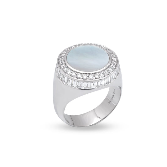 ZALX RING — MOTHER OF PEARL CROWN