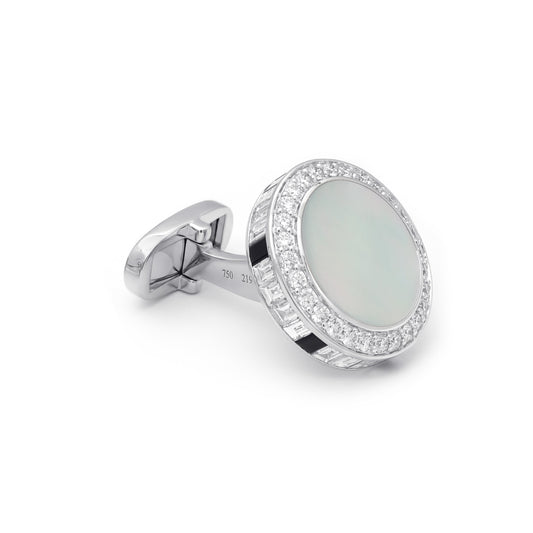 ZALX CUFFLINKS — MOTHER OF PEARL SCEPTER