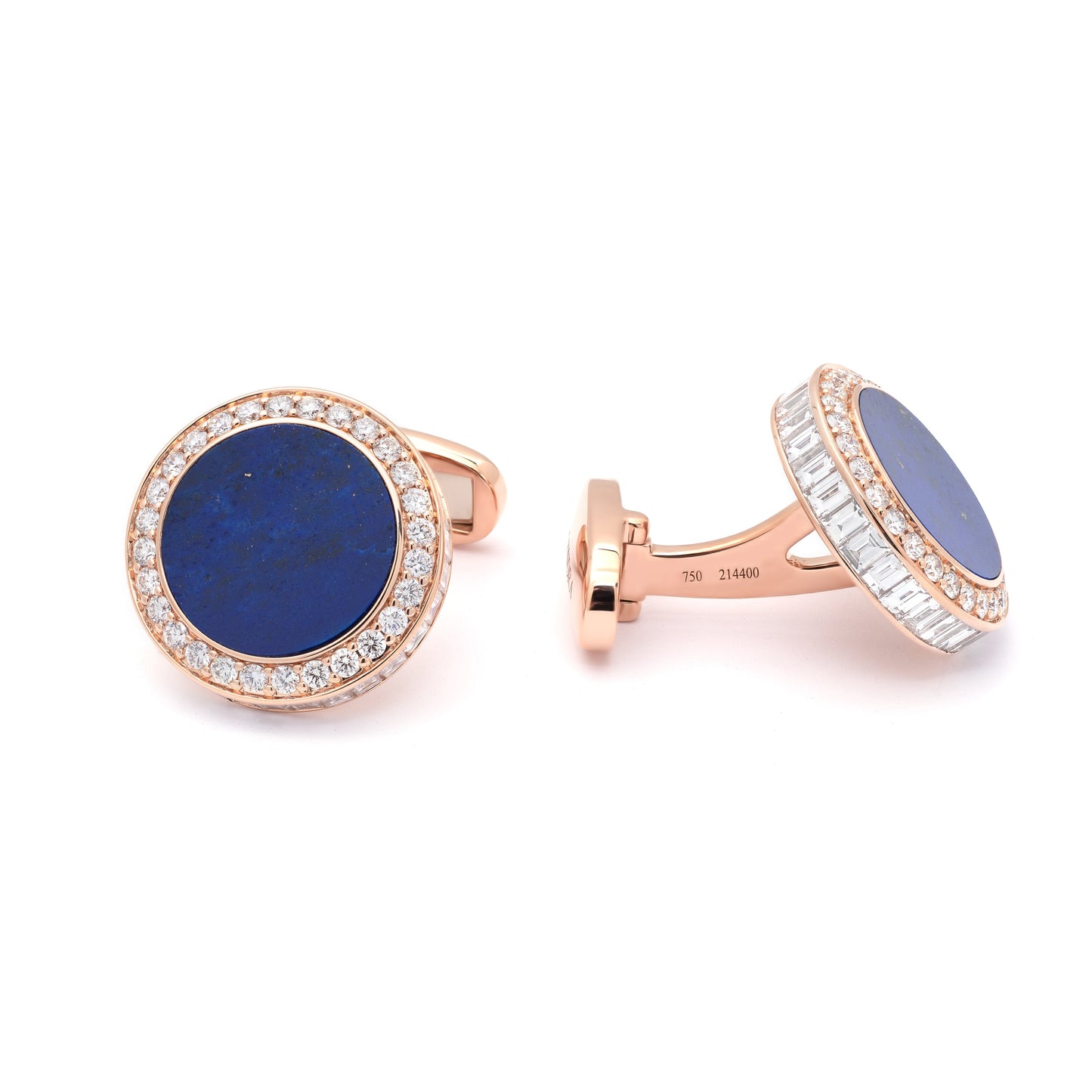 ZALX CUFFLINKS — LAPIS CROWN