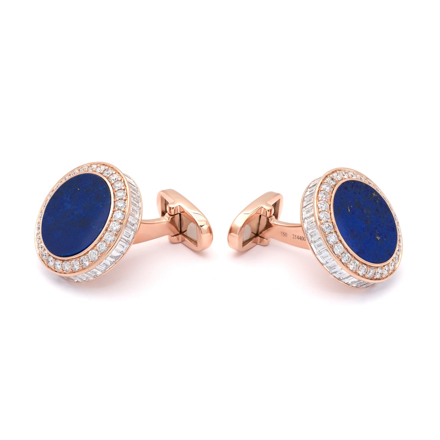 ZALX CUFFLINKS — LAPIS CROWN