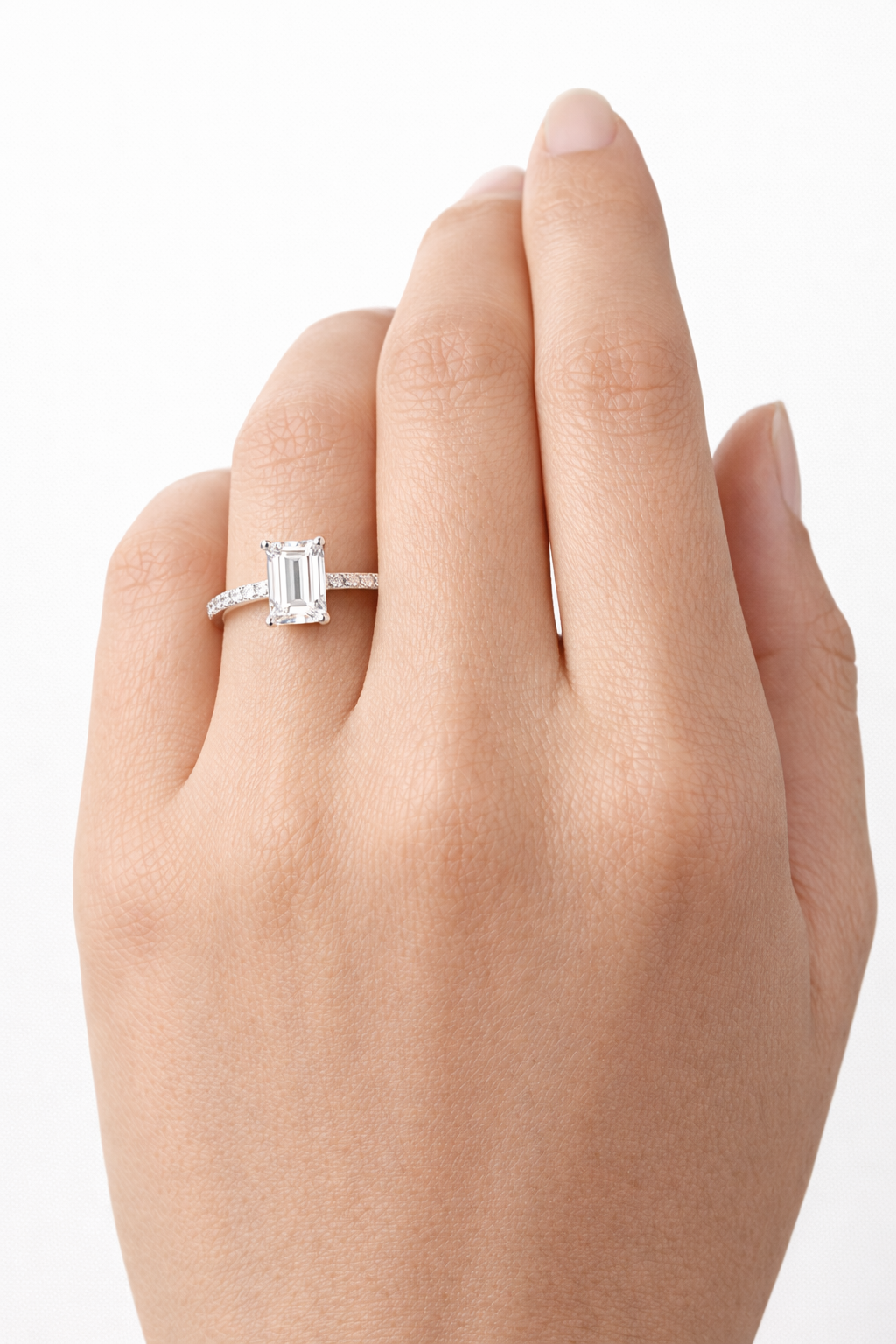 Emerald-Cut Solitaire Engagement Ring