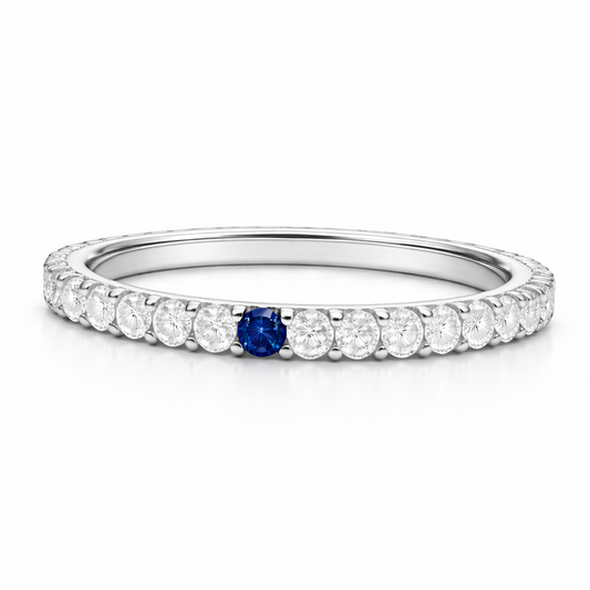 Eternity Anniversary Band — Sapphire Accent