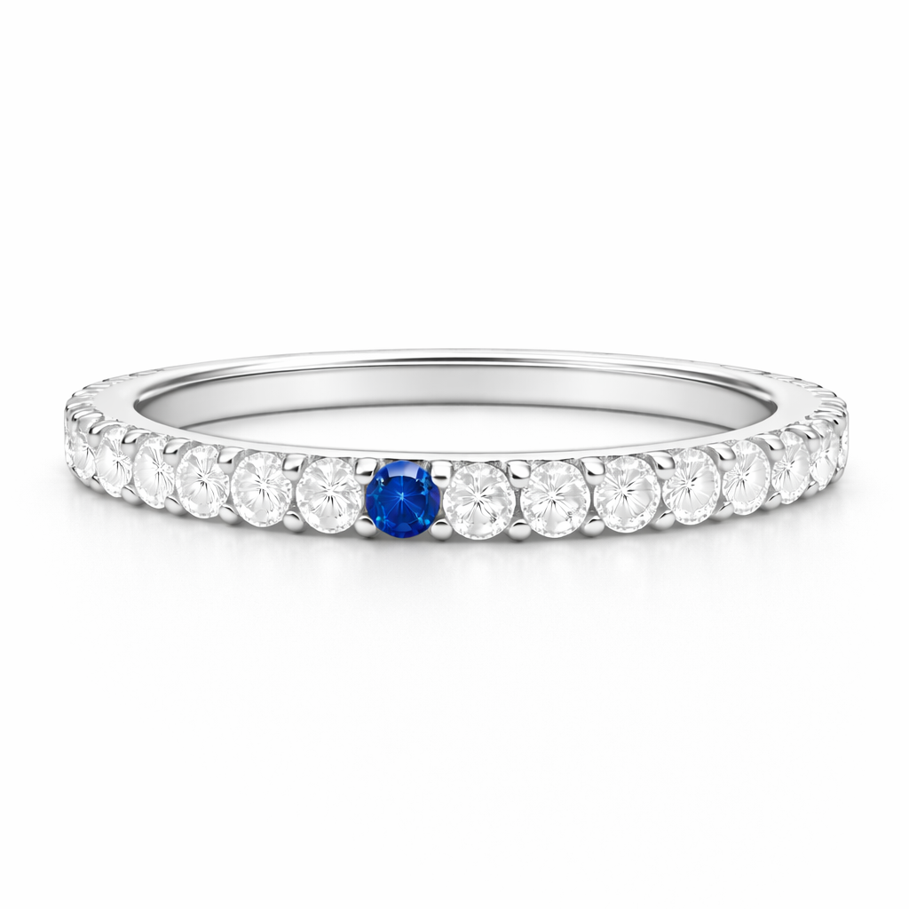 Eternity Anniversary Band — Sapphire Accent