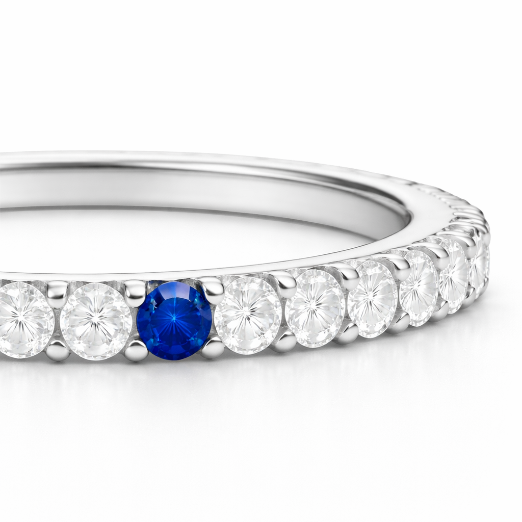 Eternity Anniversary Band — Sapphire Accent