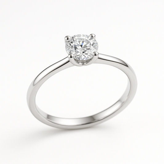 Solitaire Round Brilliant Engagement Ring