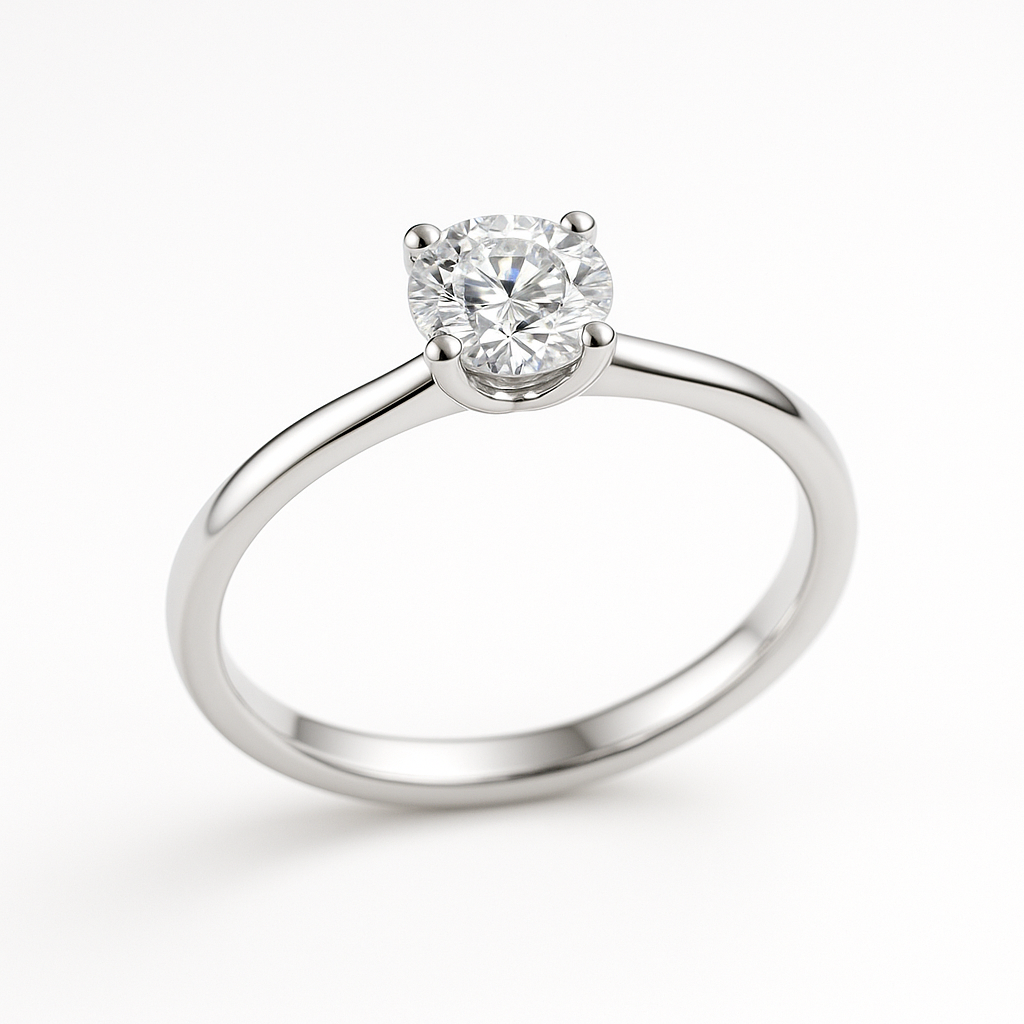 Solitaire Round Brilliant Engagement Ring