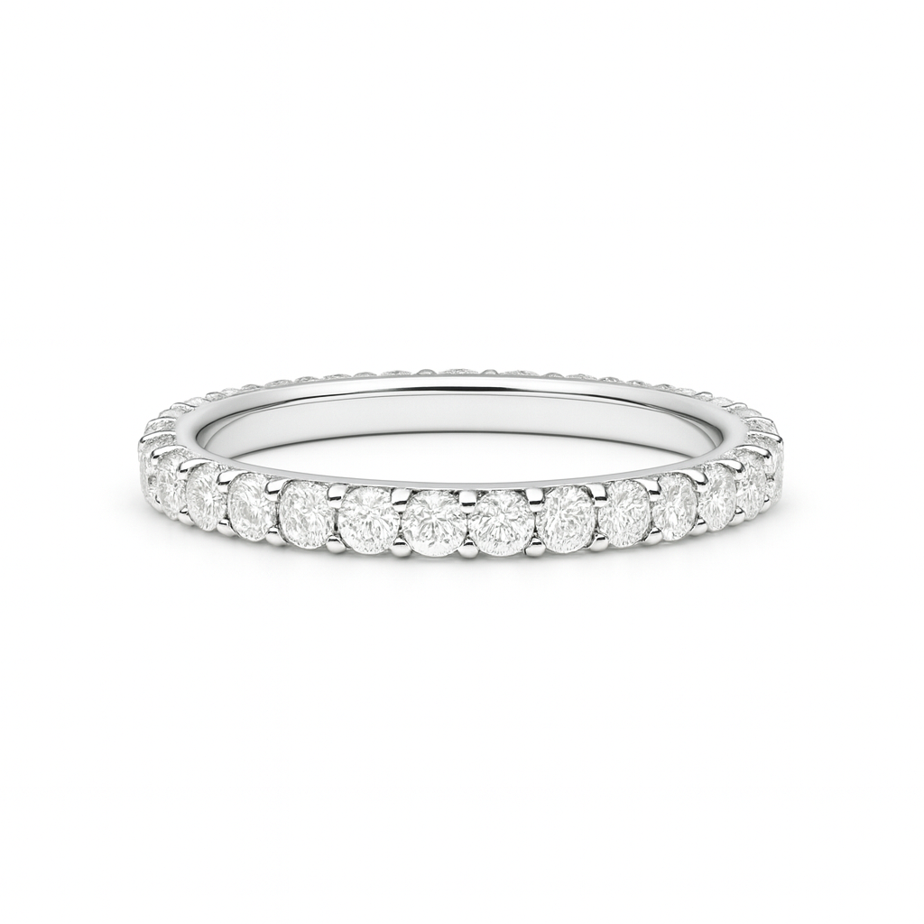 Full Eternity Diamond Wedding Band by ZALXNDRA