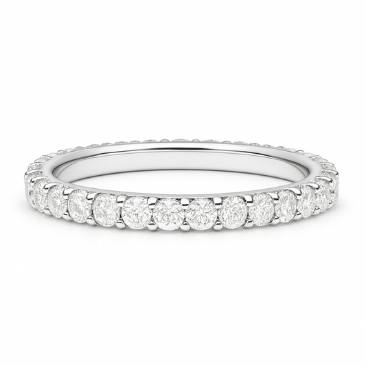 Full Eternity Diamond Wedding Band by ZALXNDRA