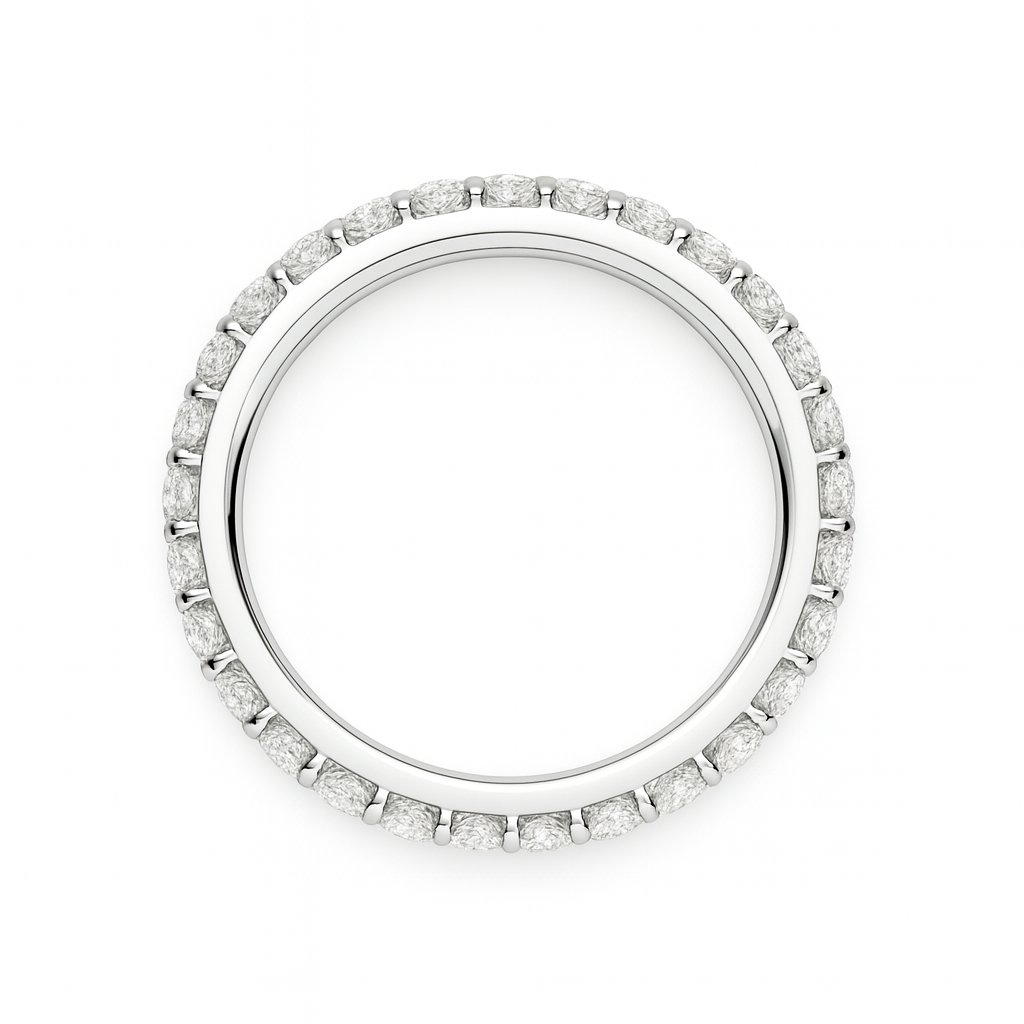 Full Eternity Diamond Wedding Band by ZALXNDRA
