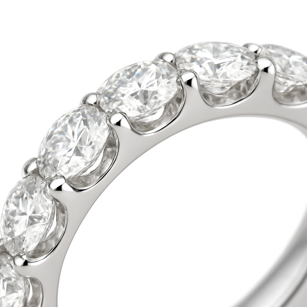 Full Eternity Diamond Wedding Band by ZALXNDRA