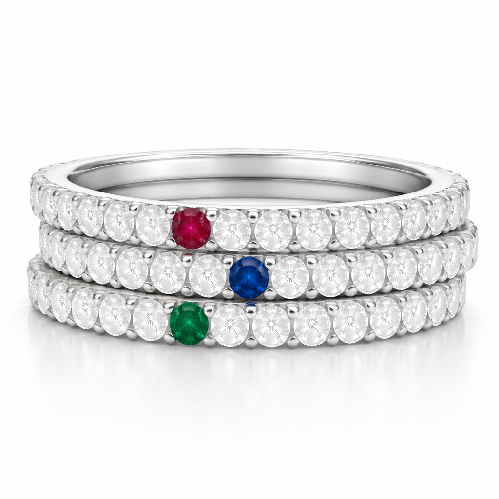 Eternity Anniversary Band — Sapphire Accent