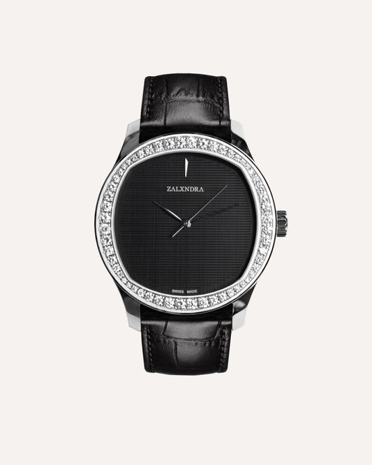 ZALXIII   SELF-WINDING STAINLESS STEEL DIAMOND BEZEL