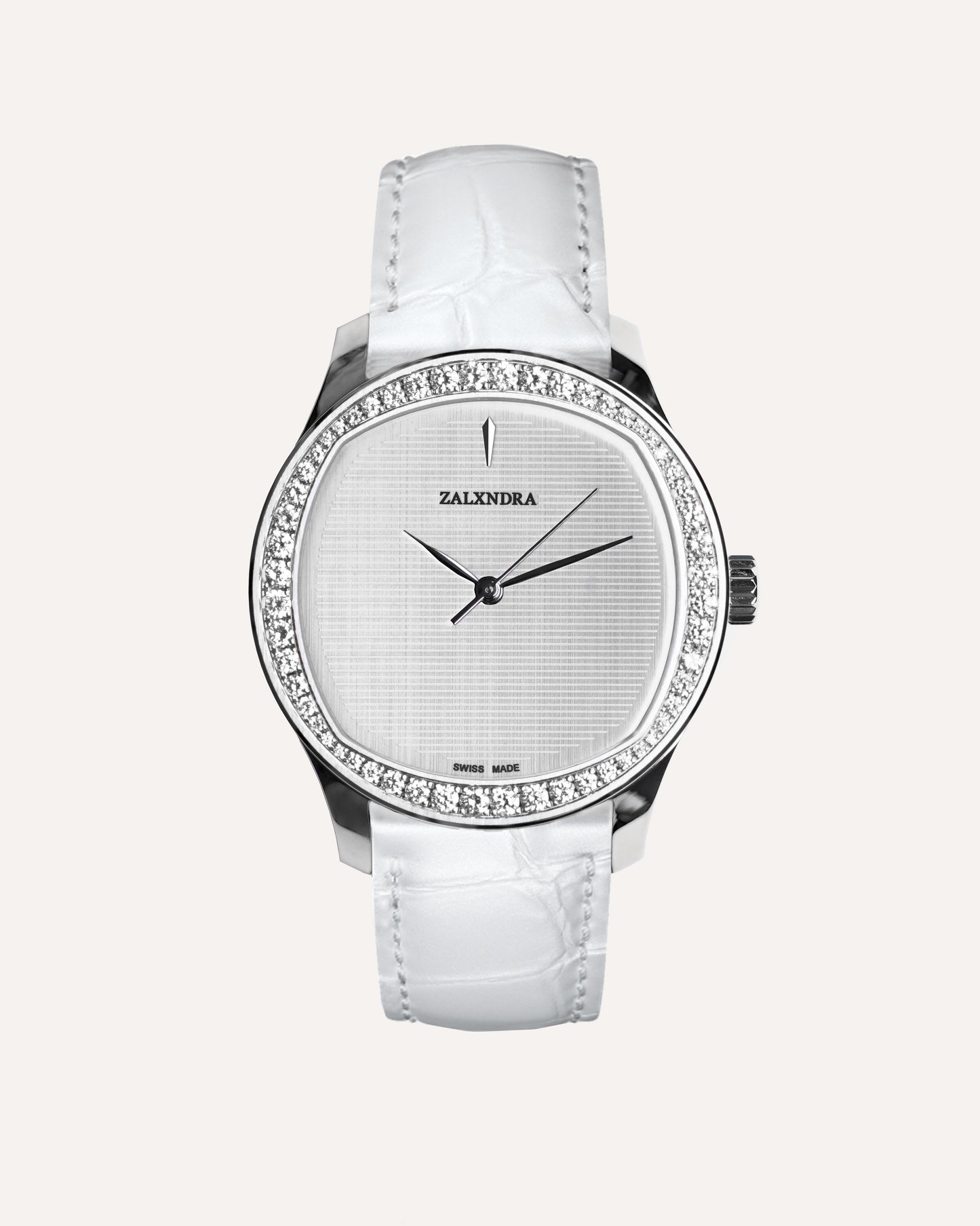 ZALXIII   SELF-WINDING STAINLESS STEEL DIAMOND BEZEL