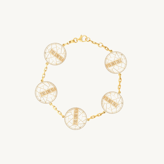 EZY LVR 5 motif Bracelet